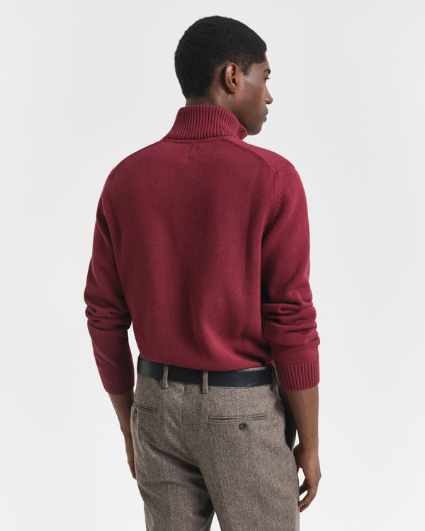 Gant Casual Cotton Half Zip - Plumped Red