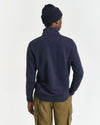 Gant Regular Shield Half Zip Sweat - Evening Blue
