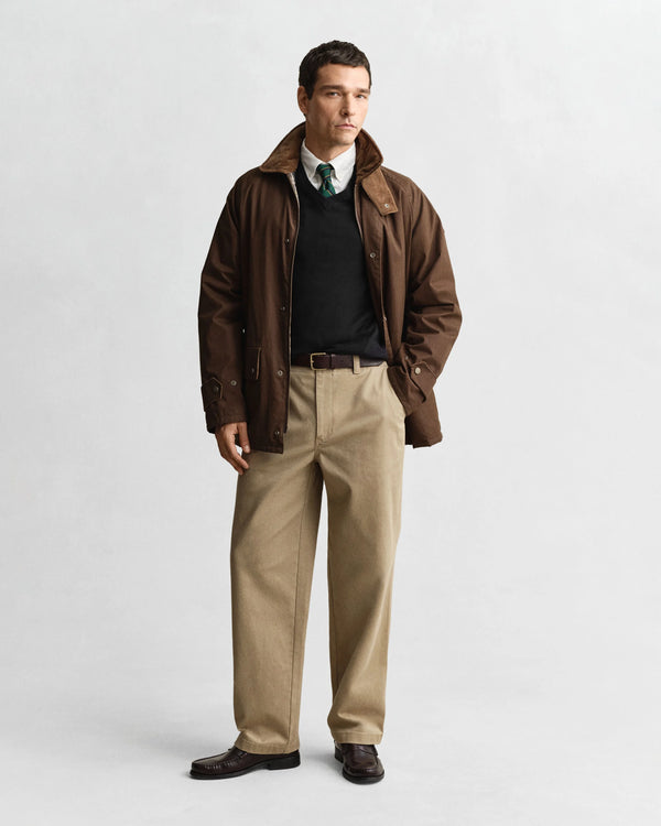 Gant Classic Cotton V-Neck - Black