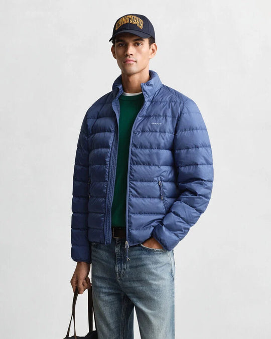 Gant Light Down Jacket - Vintage Blue