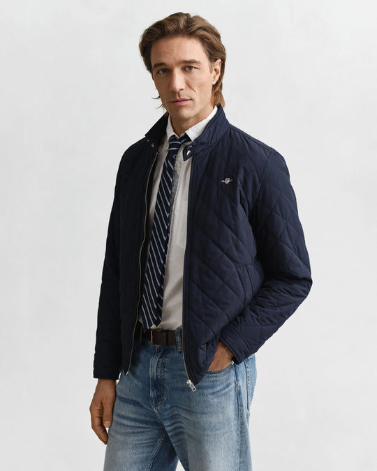 Gant Quilted Windcheater - Evening Blue