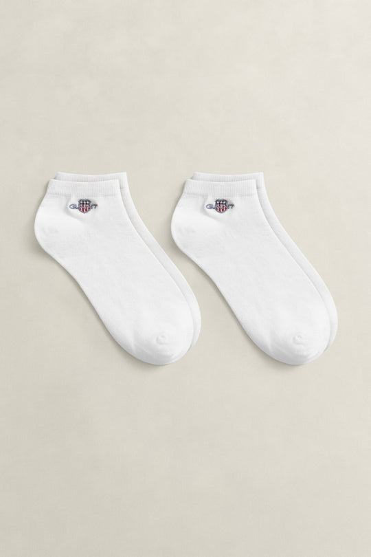 Gant Shield Ankle Socks 2-Pack - White