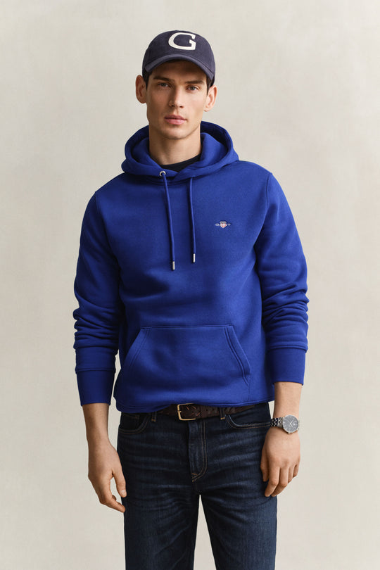 Gant Reg Shield Hoodie - Crisp Blue