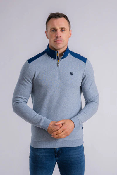 Tommy Bowe XV Kings Tuncurry 1/4 Zip - Pixel Blue
