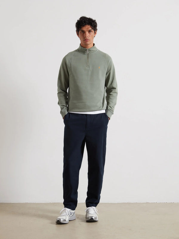 Farah Jim 1/4 Zip - Tarragon Green