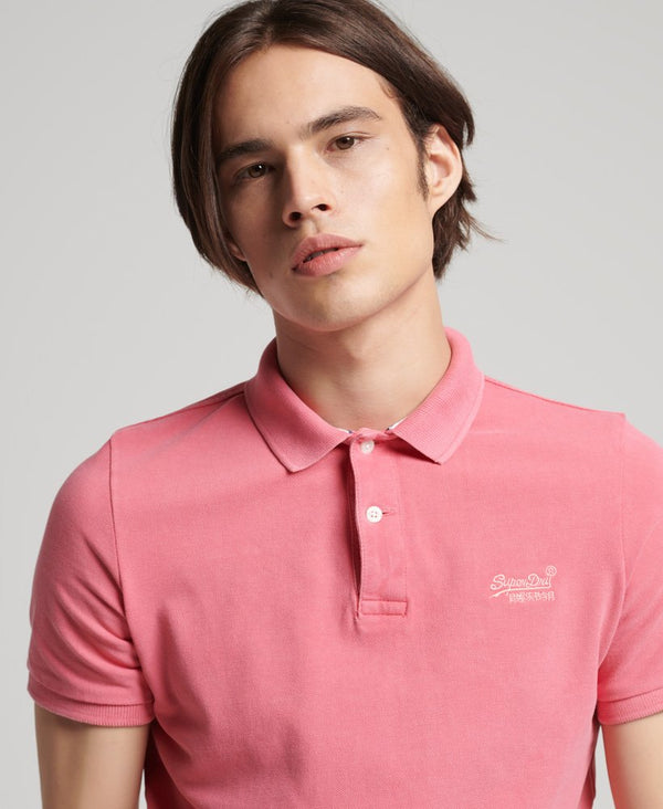 Superdry Classic Pique Polo - Light Pink