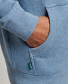Superdry Essential Logo Zip Hoodie - Bluestone Marl