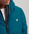 Superdry Hooded Sports Puffer Jacket - Sailor Blue