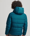 Superdry Hooded Sports Puffer Jacket - Sailor Blue