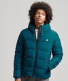 Superdry Hooded Sports Puffer Jacket - Sailor Blue