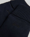 Superdry Knitted Logo Gloves - Eclipse Navy Grit