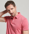 Superdry Studios Jersey Polo - Paradise Pink