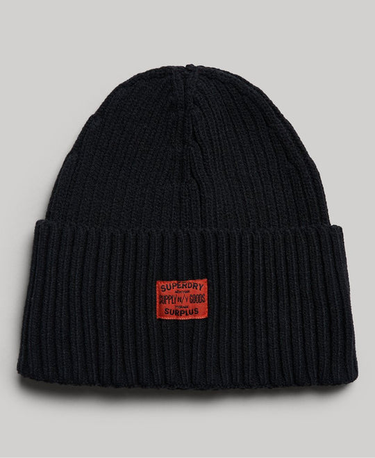 Superdry Workwear Beanie Hat - Black
