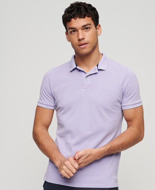 Superdry Vintage Destroy Polo - Light Lavender Purple [Size L]