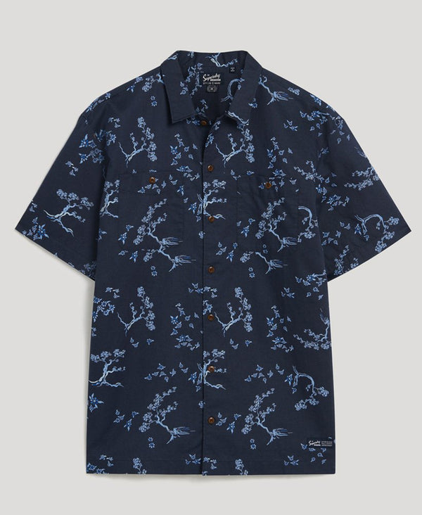 Superdry S/S Beach Shirt - Indigo Floral