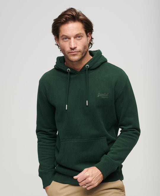 Superdry Essential Logo Hood - Forest Green [Size 2XL]