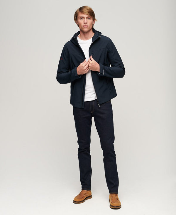 Superdry Hooded Soft Shell Jacket - Eclipse Navy