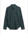 Superdry Vintage Check Shirt - Hoxton Check Navy Green