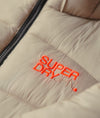 Superdry Sports Puffer Bomber Jacket - Pelican Beige
