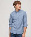 Superdry Cotton LS Oxford Shirt - Regal Blue Gingham