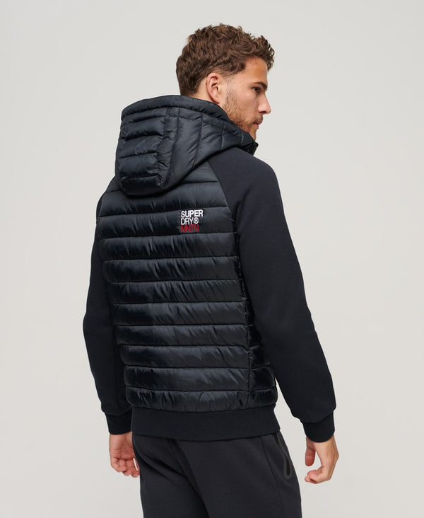 Superdry Hooded Storm Hybrid Padded Jacket - Eclipse Navy