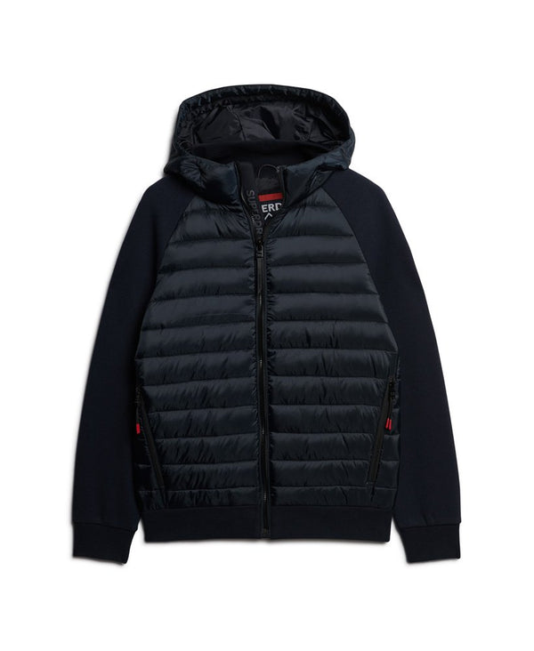 Superdry Hooded Storm Hybrid Padded Jacket - Eclipse Navy