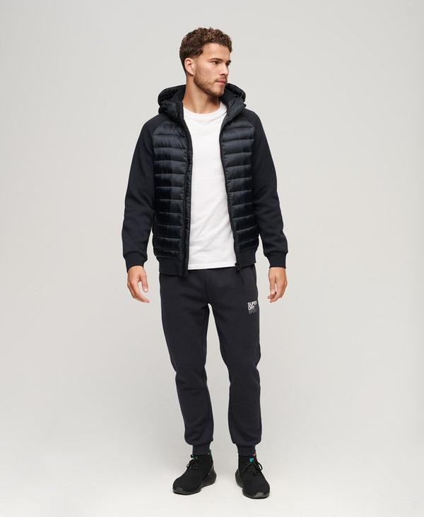 Superdry Hooded Storm Hybrid Padded Jacket - Eclipse Navy