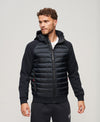 Superdry Hooded Storm Hybrid Padded Jacket - Eclipse Navy