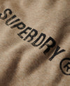 Superdry Workwear Logo Vintage Hoodie - Tan Brown Fleck Marl