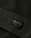 Superdry Textured Crew Knit Jumper - Olive Heather