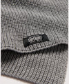 Superdry Classic Knitted Scarf - Silver