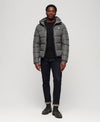 Superdry Hooded Sports Puffer Jacket - Dark Slate Grey