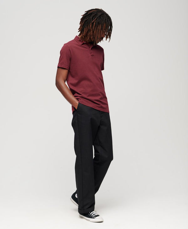 Superdry Studios Jersey Polo - Stanton Red