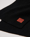 Superdry Workwear Knitted Scarf - Black