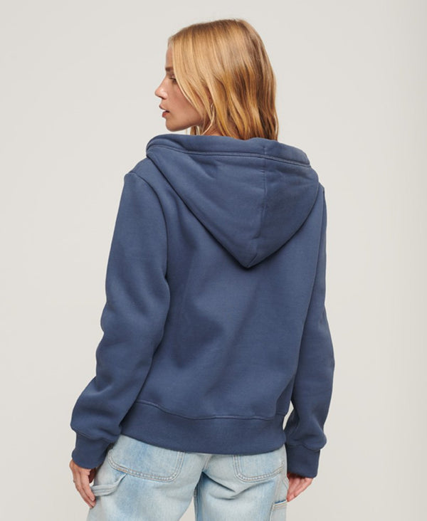 Superdry Essential Logo Ziphood - Mariner Navy [Size S/10]