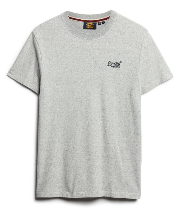 Superdry Essential Logo Emb Tee - Light Grey Grindle Feeder