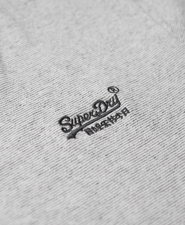 Superdry Essential Logo Emb Tee - Light Grey Grindle Feeder