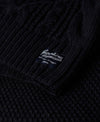 Superdry Jacob Cable Knit Half Zip - Eclipse Navy