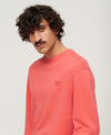 Superdry Vintage Washed Sweatshirt - Hot Coral