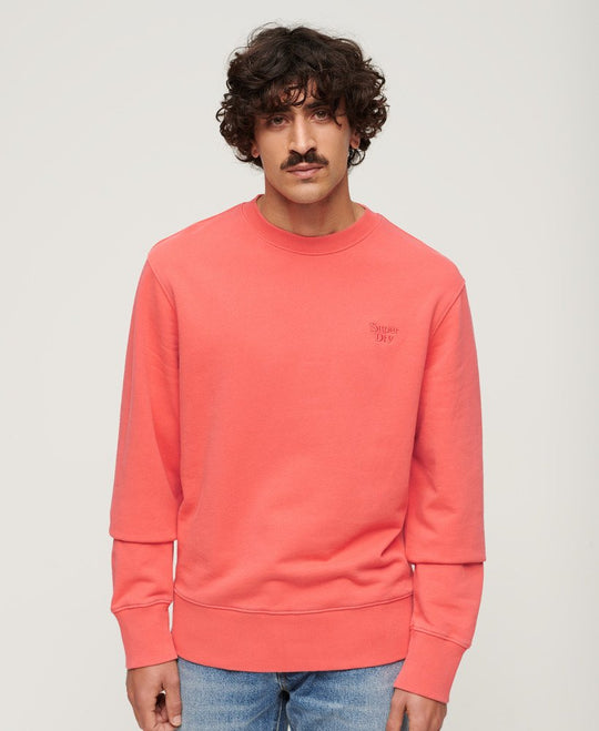 Superdry Vintage Washed Sweatshirt - Hot Coral