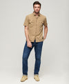 Superdry Military S/S Shirt - Canyon Sand Brown