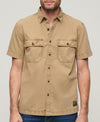 Superdry Military S/S Shirt - Canyon Sand Brown