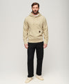 Superdry Contrast Stitch Relaxed Hoodie - Pelican Beige