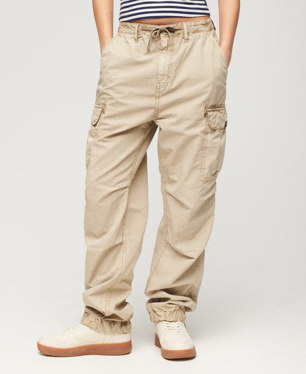 Superdry Low Rise Para Cargo - Stonewash Taupe Brown