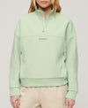 Superdry Sport Tech Relaxed Half Zip - Sea Green