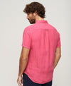 Superdry Studios Casual Linen S/S Shirt - New House Pink