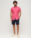 Superdry Studios Casual Linen S/S Shirt - New House Pink