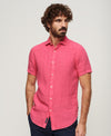 Superdry Studios Casual Linen S/S Shirt - New House Pink