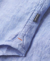 Superdry Studios Casual Linen L/S Shirt - Light Blue Chambray