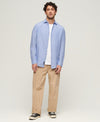 Superdry Studios Casual Linen L/S Shirt - Light Blue Chambray